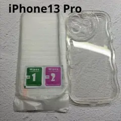 iPhone13 Pro ケース・保護フィルムセット　クリア