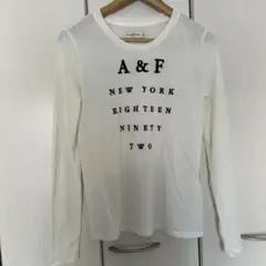 Abercrombie & Fitch ホワイト ロングTシャツ
