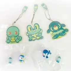 ポケモン おいしいみず ポッチャマ・ゼニガメ・ケロマツ・アシマリ　グッズセット