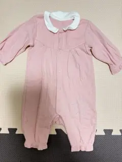 ピンクロンパース 長袖