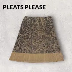 稀少 PLEATS PLEASE 初期 1997 総柄プリーツスカート サイズ3