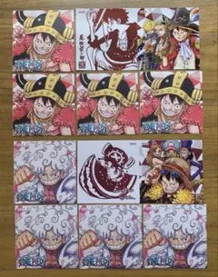 ONEPIECE ナツコミ 2025 ツインステッカー　10枚　ワンピース