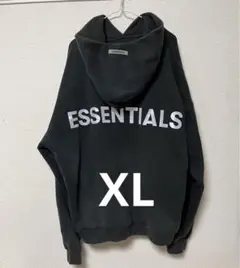 エッセンシャルズパーカー 黒XL FOG ESSENTIALS リフレクター付き