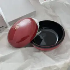 ボンボニエール　朱　和桜　輪島漆器