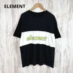 ELEMENT エレメント ビッグロゴ プリント ツートン Tシャツ