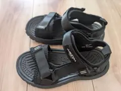 ブラック サンダル 調整可能ストラップ　20cm