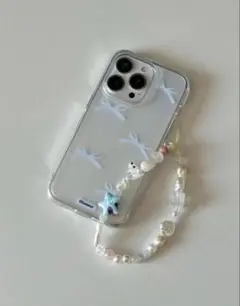 bora and ボラアンド iPhone16 リボン ケース 水色 韓国