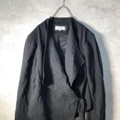 【ヴィンテージ】デザイナーズ ブラックジャケット 古着 used AS88