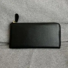 長財布 L字ファスナー 取り外すカードホルダ 付き 牛革 財布