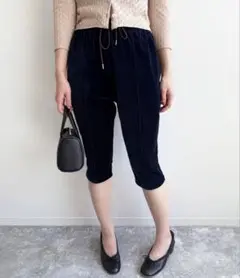 お値下げ ベロアバイカーパンツ