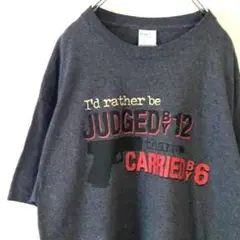 PORT&COMPANY JUDGED BY12 Tシャツ L グレー 古着