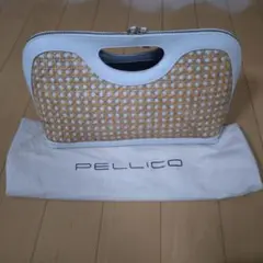 PELLICO　ペリーコ ラタン風ハンドバッグ　かごバッグ ホワイト