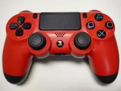 【動作良好】PS4コントローラー レッド 42