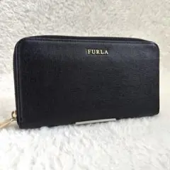 ✨️未使用品✨️ FURLA フルラ バビロン ラウンドファスナー 長財布 ブラック