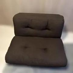 ダークグレー クッション付きリクライニングソファ