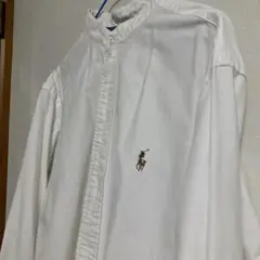 ポロラルフローレン ホワイトスタンドカラーシャツ　ラルフ　ポロ