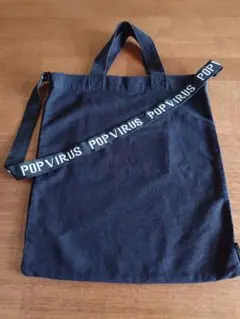 POP VIRUS トートバッグ 黒