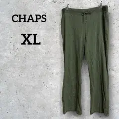 CHAPS 【XL】チャップス オリーブ コットンパンツ ワイドパンツ