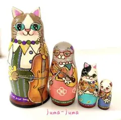 猫ちゃん＆ウサちゃん♪カルテット《ハンドメイド》