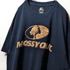モッシーオーク ロゴ Tシャツ ブラック 黒 XL 古着