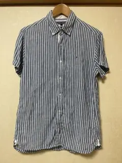 TOMMY HILFIGER ストライプ 半袖シャツ S