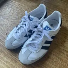 adidas SAMBAスニーカー ホワイト/グレー/ブラック 25cm