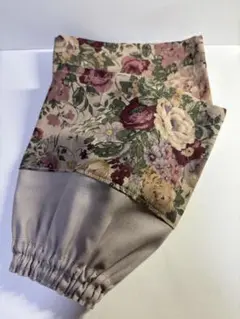 ハンドメイド　ハーフ丈アームカバー　腕カバー　花柄