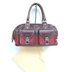 LOEWE ロエベ ハンドバッグ アナグラム スウェード レザー 保存袋