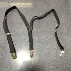 黒いサスペンダー Y字型 伸縮性