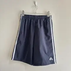adidas スポーツハーフパンツ ネイビー 160cm