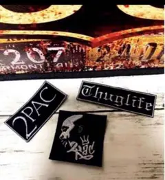 【新品❣️】2pac アイロンワッペン　3点セット