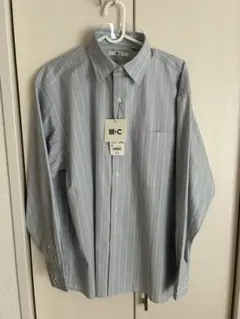 UNIQLO ブロードオーバーサイズシャツ/ストライプ　M