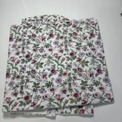 花柄とひまわり柄のニット生地2枚セット