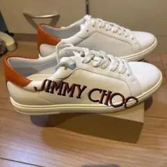 JIMMY CHOO ホワイトオレンジ スニーカー