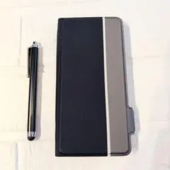★arrows Be4 ケース 手帳型 F-41A ケース 軽量 ネイビー
