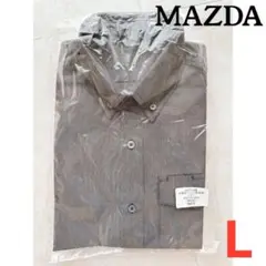 新品未使用 〈MAZDA〉マツダ 半袖ワークシャツ ダークグレー 半袖シャツ L
