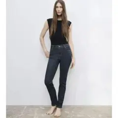 ZARA ハイウエストデニムパンツ