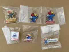 1998 フランスワールドカップ 企業コラボピンバッジ