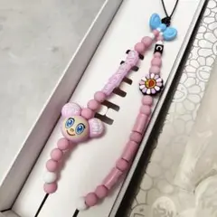 美品 村上隆 CASETiFY MR DOB スマホストラップ（ピンク）