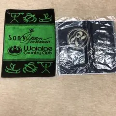 Hawaiiワイアラエcountryクラブと軽井沢72ゴルフのタオル