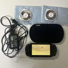 PSP 1000 すぐ遊べるセット　 ブラック メモリースティック　おまけソフト