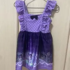 着用2回　綺麗　水着　110センチ　エコネコ　クロミ　コラボ　女の子　ワンピース