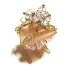 美品　コンプレックスビズ　デザートクリップ　スワロフスキー大きめ　ヘアクリップM