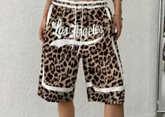 新品未使用 ヒョウ柄 Los Angeles ショートパンツ XXL