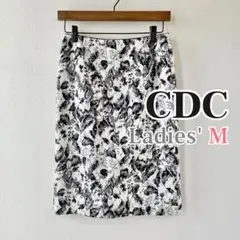 CDC COUP DE CHANCE ひざ丈 スカート グレー かすれ柄