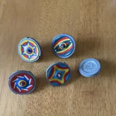 カラフル金属こまセット