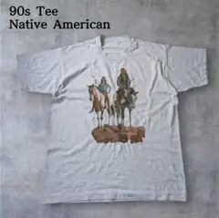 90s USA Art Tシャツ ネイティブインディアン カウボーイ