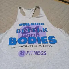 グレー タンクトップ 24 HOUR FITNESS