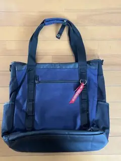 アルファ製　ナイロン製ネイビー トートバッグ