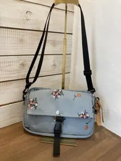 スーパーハッカ グレンタ 花柄刺繍ナイロンショルダーバッグ 可愛い おしゃれ